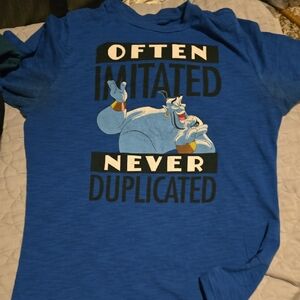 Blue Graphic T-Shirt with Genie Design